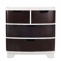 Commode Luxo - Wengé/Blanc